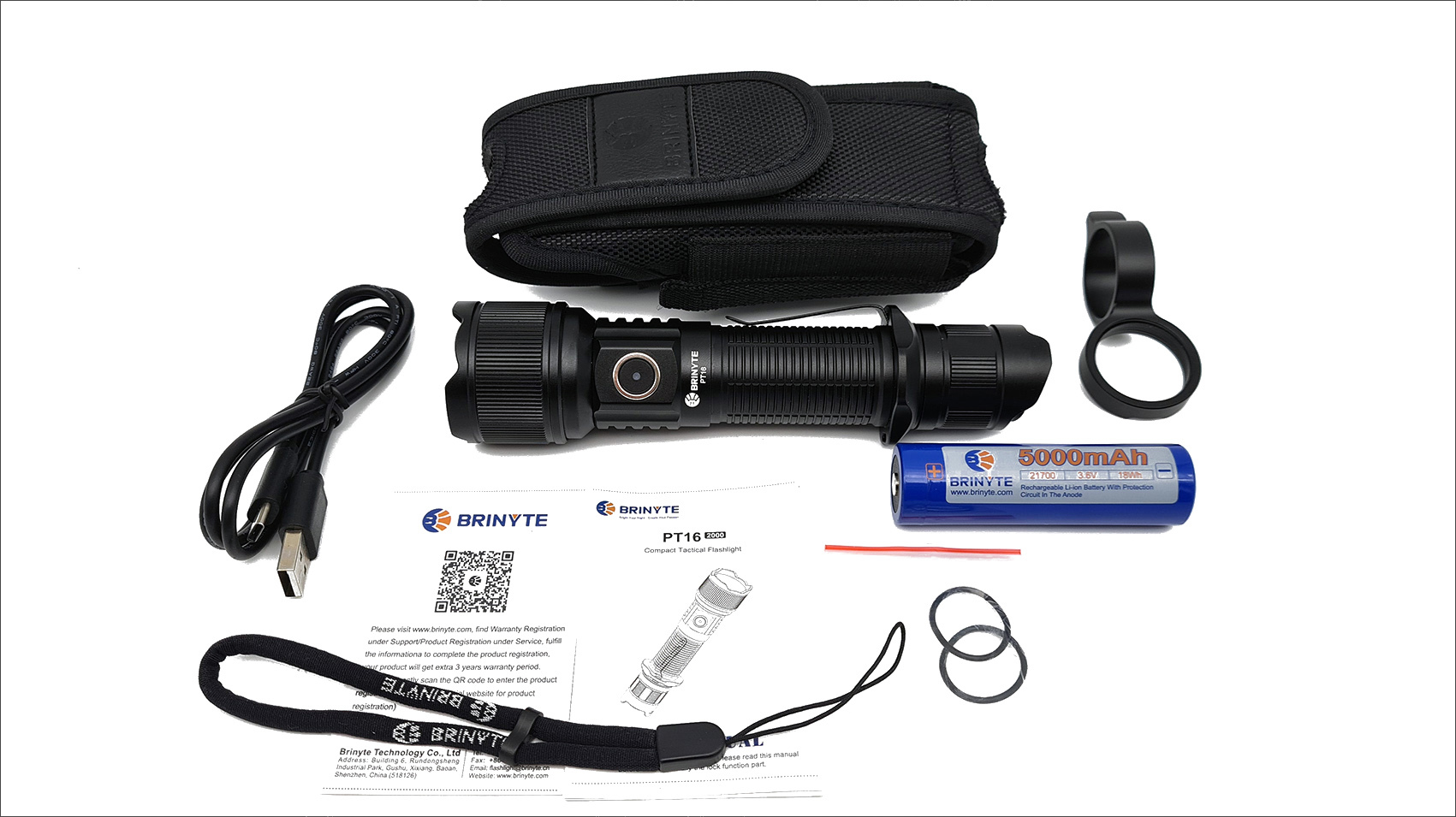 Brinyte PT16 2000 Tactical Flashlight